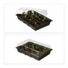 Mini serre de Jardin 24 compartiments en Kit 3 pièces - 45 x 23 x 4,5 cm 