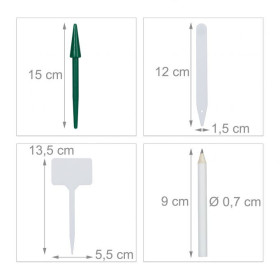 Kit complet de germination graines 131 pièces – Godets Biodégradables - 36,5 x 11 x 23 cm