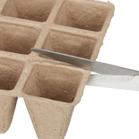 Ensemble de 204 pots carrés biodégradables pour semis – 16,5 x 5 x 12 cm 