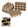 Ensemble de 204 pots carrés biodégradables pour semis – 16,5 x 5 x 12 cm 