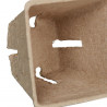 80 pots de culture carrés biodégradables 100% naturels – 6 x 6 x 5,5 cm