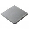 Margelle de piscine en pierre reconstituée angle sortant aspect granit – 30 x 30 x 2,5 cm – gris clair 