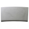 Margelle de piscine en pierre reconstituée courbe aspect granit 45,5 x 30 x 2,5 cm – gris clair 