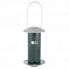 Mangeoire en silo pour graines à oiseaux en zinc et métal – 12,7 x 12,7 x 22,8 cm - Vert