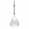 Chasse-mouches en verre avec cordelette de suspension 11x11x20 cm Transparent