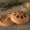 Diffuseur en terre cuite avec 10 spirales de citronnelle – 15,2 x 15,2 x 5,9 cm