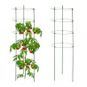 Lot de 2 tuteurs réglables pour plantes grimpantes - Ø 28 H.91 cm - Fer et plastique 