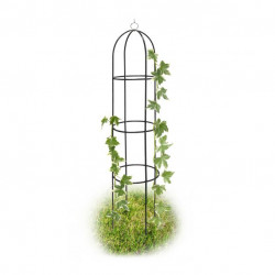 Treillis de jardin décoratif sur pieds pour plantes – 40 x 40 x 190 cm – Fer 