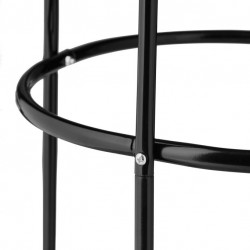 Trellis rond noir