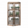 Mini Serre de 3 étages en bois de pin et polycarbonate – 69,5 x 54 x 125,2 cm