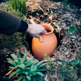 Jarre d’irrigation Ollas Jamet Origin en céramique en terre cuite – Contenance : 9 L