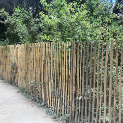 Ganivelle sciée en châtaigner – Espacement 6/7 cm – H. 0,8 m x L. 5 m