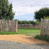 Ganivelle sciée en châtaigner – Espacement 6/7 cm – H. 0,8 m x L. 5 m