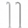 Fontaine de jardin en acier inoxydable – 11 x 18 x 80 cm 