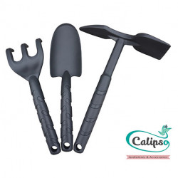 Kit transplantoir et griffe de jardin en polypropylène 32 x 23 x 4 cm – gris 