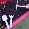 Kit transplantoir et une griffe de jardin en polypropylène 32 x 23 x 4 cm – bleu pastel