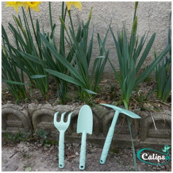 Kit transplantoir et griffe de jardin en polypropylène 32 x 23 x 4 cm – vert pastel