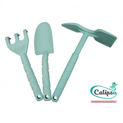 Kit transplantoir et griffe de jardin en polypropylène 32 x 23 x 4 cm – vert pastel