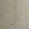 Margelle de piscine en pierre naturelle travertin mix nuancé antico avec bord 180° arrondi – 61 x 33 x 3 cm