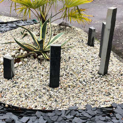Bordure de jardin en ardoise naturelle 100 x 10 x 6 cm 