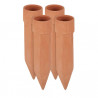 Cône d’arrosage automatique en céramique couleur terre cuite vendu par 4 - Ø 4,5 cm – 4,5 x 4,5 x 19 cm