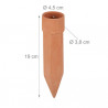 Cône d’arrosage automatique en céramique couleur terre cuite vendu par 4 - Ø 4,5 cm – 4,5 x 4,5 x 19 cm