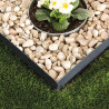 Bordure de jardin en acier galvanisé droite 118 x 0,065 x 13 cm gris anthracite