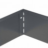 Bordure de jardin en acier galvanisé droite 118 x 0,065 x 13 cm gris anthracite