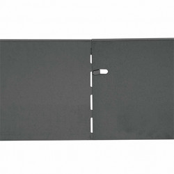 Bordure de jardin en acier galvanisé droite 118 x 0,065 x 13 cm gris anthracite