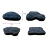 Mini pas japonais en pierre reconstituée 20 x 16 x 3 cm graphite