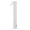 Fontaine de jardin en fer avec robinet et vanne en rosace – 16 x 30 x 85 cm – 10 coloris possibles