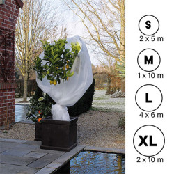 Voile d’hivernage pour plantes en polypropylène non tissé blanc 30g/m² - 4 tailles possibles