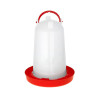 Abreuvoir pour poules et poussins en plastique 1,5 L – écoulement siphoïde – Ø18 x H.16 cm 