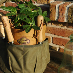 Sac à outils de jardin en polyester avec grande poche centrale et 8 petites – 39,5 x 24,5 x 25,5 cm