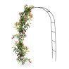 Arche de jardin pour plantes grimpantes en acier 140 x 38,5 x 240 cm - noir