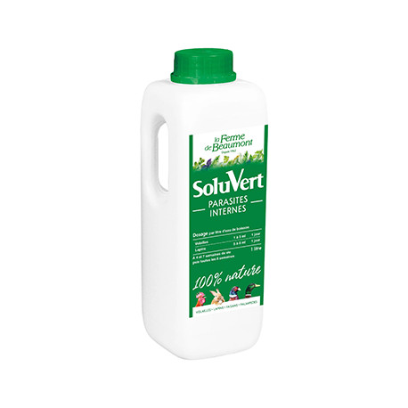 Solution vermifuge liquide pour poules et lapins SoluVert – 250 mL