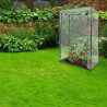 Serre de jardin pour tomates en acier et bâche plastique 0,5 m² – 100 x 50 x 150 cm