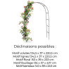 Arche de jardin pour plantes grimpantes en acier 140 x 38,5 x 240 cm - noir