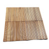 Dalle de terrasse en bois exotique Bangkiraï 100 x 100 x 3 cm