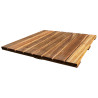 Dalle de terrasse en bois exotique Camaru 50 x 50 x 2,4 cm