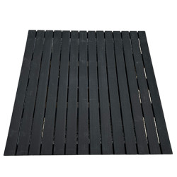 Dalle de terrasse en bois composite 100 x 100 x 2,4 cm gris anthracite