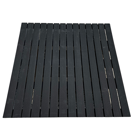 Dalle de terrasse en bois composite 100 x 100 x 2,4 cm gris anthracite