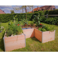 Potager avec composteur KEYHOLE GARDEN Grand Modèle