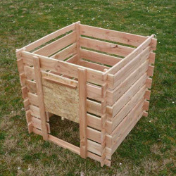 Composteur en bois Douglas – Contenance 700 Litres – 100 x 100 x 95 cm