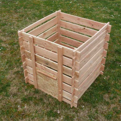 Composteur en bois Douglas – Contenance 700 Litres – 100 x 100 x 95 cm