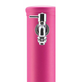 Fontaine de jardin en fer avec double robinet – 16 x 30 x 85 cm – 13 coloris possibles