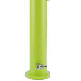 Fontaine de jardin en fer traité antirouille avec seau intégré et 2 robinets – 25 x 29 x 116 cm – 8 couleurs disponibles