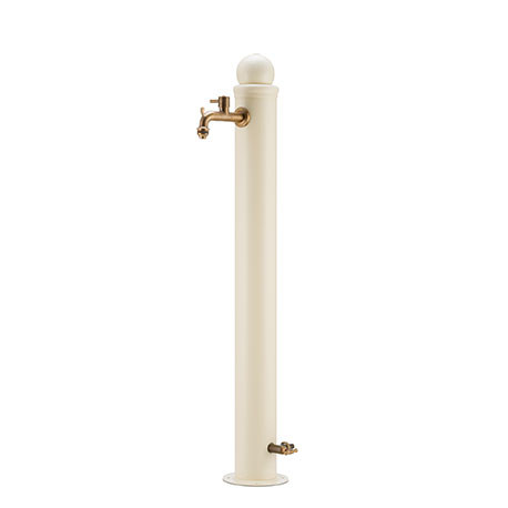 Fontaine de jardin en fer traitée antirouille avec double robinets – 16 x 30 x 107 cm – 4 coloris disponibles Fontaine de jardin en fer traitée antirouille avec double robinets – 16 x 30 x 107 cm – 4 coloris disponibles