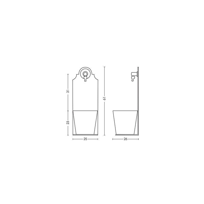 Fontaine Murale En Fer Avec Vasque Et Robinet | Modèle Belfer 42PRX Anthracite | 25x26x61 Cm, Laiton Chromé, Anti-rouille