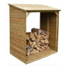 Abri bûches en bois traité autoclave – 0,72 m² - 120 x 60 x 140 cm